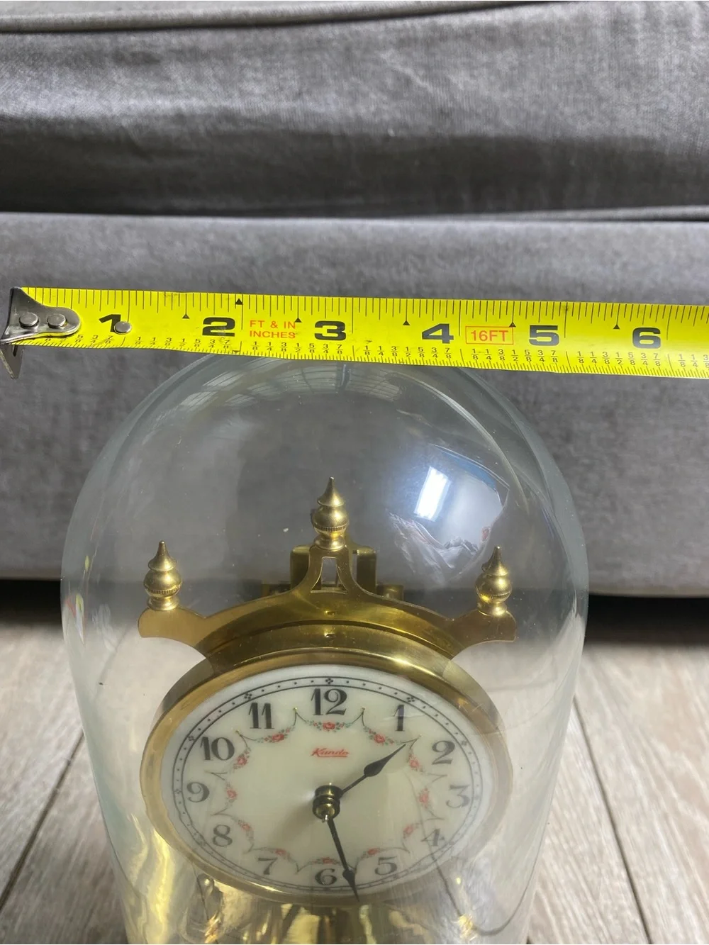 VTG Kundo by Kieninger & Obergfell 400-Day Anniversary Clock Glass Dome No Key?